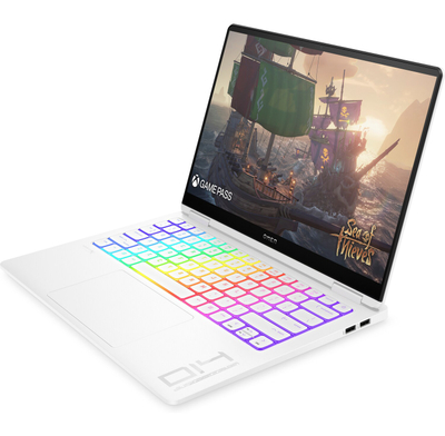 Laptop gaming HP OMEN Transcend 14-fb0001nc, OLED 14" 2.8K, Intel Core Ultra 9, RTX 4060, 32GB RAM, 1TB SSD, i bardhë