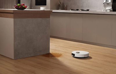 Robot fshesë DREAME X40 Ultra Complete, stacion vetëzbrazës, pastrim dhe larje, i bardhë