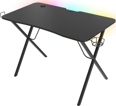 Set gaming Genesis Holm 200 RGB + Nitro 560, tavolinë 113x60 cm, karrige camo, e zezë