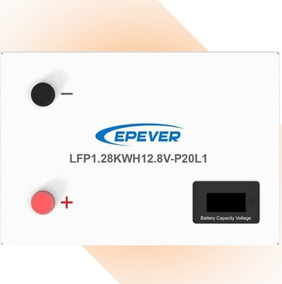 Bateri LiFePO4 Epever LFP1.28KWH12.8V P20L1, 12.8V, 100Ah, e bardhë