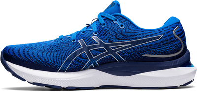 Atlete vrapimi Asics GEL-Cumulus 24 për meshkuj, teknologji GEL, shkumë FlyteFoam, blu