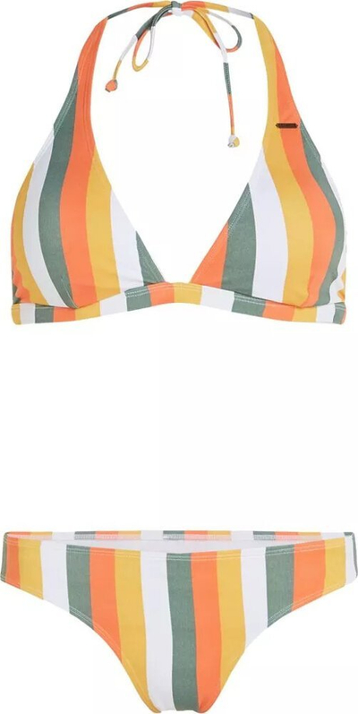 Still bikini ONeill Marga Rita, kupë trekëndëshe, vija me shumë ngjyra