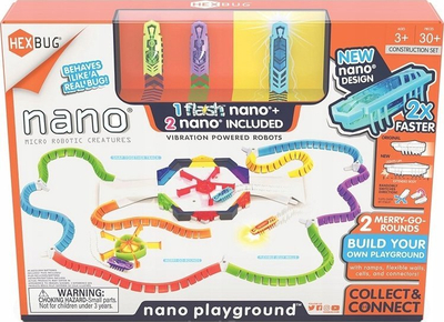 Сет за игра Hexbug Nano Playground, 3 роботски инсекти, 30 парчиња, шарен