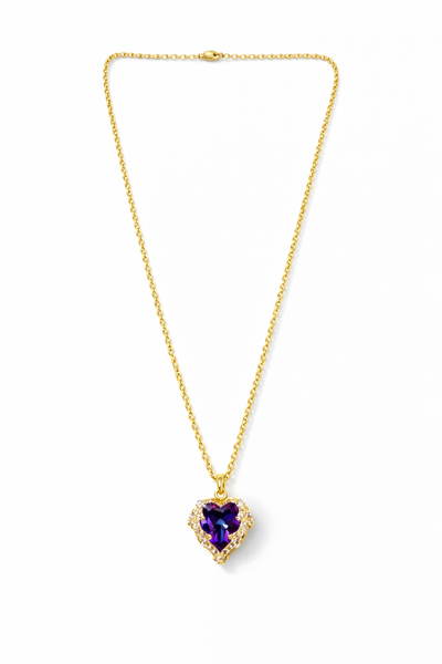 Varëse Gold “Zemër” me Gur Shumëngjyrësh & Zirkon