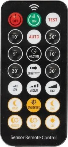 Plafon LED V Tac Round 24W, 4000K, me telekomandë dhe sensor mikrodallgësh, i zi