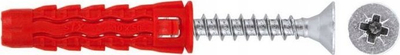 Dibela universale Klimas Wkręt-met SFXP-08040050, 8x50 mm, set 100 copë, e kuqe