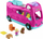 Lodër kamper Fisher-Price Little People Little Dream Camper, me drita edhe tinguj, me 2 figura, rozë