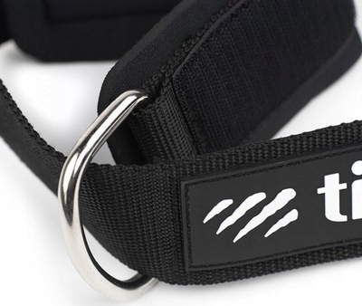 Rrip kyçi për palestër Tiguar Ankle Straps, për makinë me litar pulej, palë, të zinj