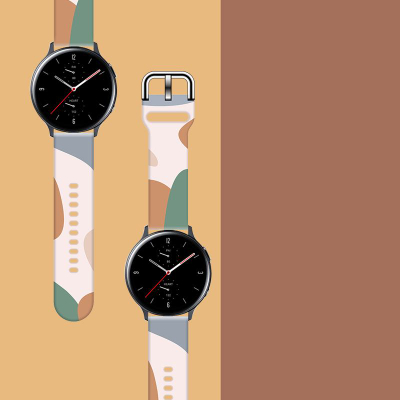 Rrip ore Hurtel Strap Moro për Samsung Galaxy Watch 42mm, silikon, dizajn camo, shumëngjyrësh