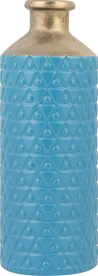 Vazo dekorative ARSIN stoneware 39 cm, shap shishe, blu