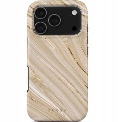 Заштитна футрола Burga Tough MagSafe за iPhone 17 Pro, со двослојна заштита, проѕирна