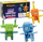 Lodra ndërtuese Marioinex Mini Waffles, 60 copë, Space Jinks, shumëngjyrëshe