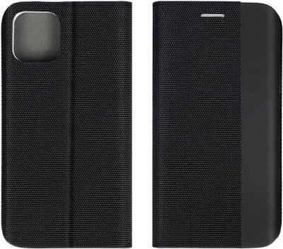 Këllëf telefoni Case Sensitive Book për Xiaomi Redmi Note 12S, tip libër, me magnet, i zi