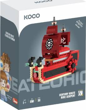 Set elementë ndërtimi Koco Ship 300pcs, 300 copë, material i qëndrueshëm
