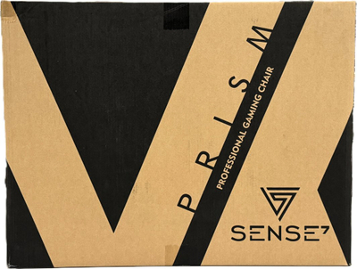 Karrige gaming SENSE7 Prism, lëkurë ekologjike, me kabllo USB, e zezë