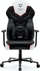 Kомпјутерска гејминг столица Diablo Chairs X-Gamer Snow White, ергономска, со потпирачи за раце, црно-бела