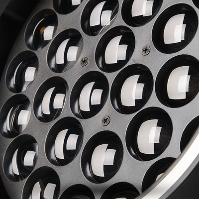 Reflektor lëvizës LIGHT4ME Venom Wash 28x15 Ring, 28 LED RGBW, DMX, i zi