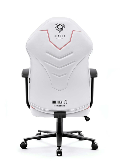 Karrige gaming Diablo Chairs X-Gamer Marshmallow, për lojëra, madhësi normale, e bardhë me rozë