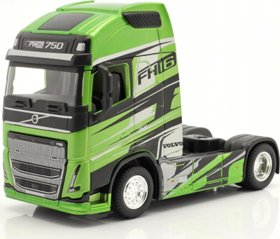 Model kamioni Bburago Volvo FH16 Globetrotter, diecast, shkalla 1:43, i kuq