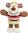 Lodër pelushi për qen Ebi Monkey Play Squeaker, me zë, me unazë TPR