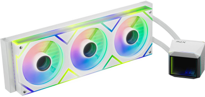 Ладилник со вода за процесор XPG Levante II 360, радијатор 360 mm, RGB, бел