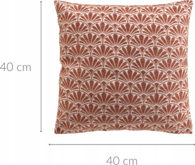 Mbulesë jastëku Echo Jacquard, 40x40 cm, motiv dekorativ, terrakote