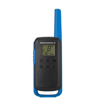 Radiolidhje Motorola TLKR T62, set 2 copë, deri 8 km, i kaltër