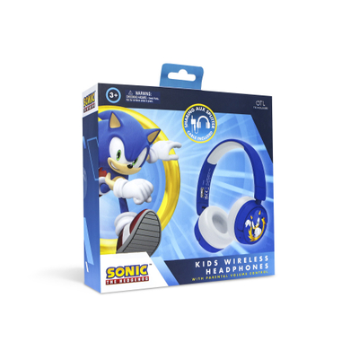 Kufje pa tela për kalamaj OTL Technologies SH0985 Sonic the Hedgehog, Bluetooth, kontroll volumi nga prindërit, blu
