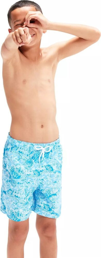 Pantallona noti për çuna Speedo Printed 15", poliester, blu me print