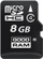 Kartë e memories GOODRAM M40A, MicroSDHC, 8 GB, Class 4 + përshtatës SD