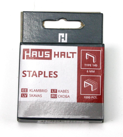 Метална спојка No Name METAL STAPLES 50692039, 6 mm, 1000 парчиња, метална