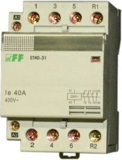 Kontaktor modular F&amp;F ST63-40/24, 63A, 4NO, gri