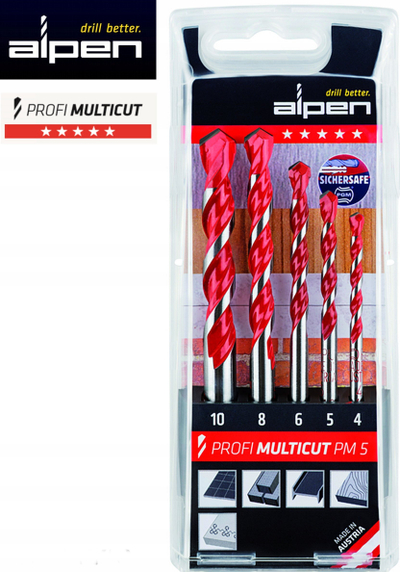 Set frezash Alpen MultiCut 100705100, 5 copa, karbid, shumëqëllimëshe