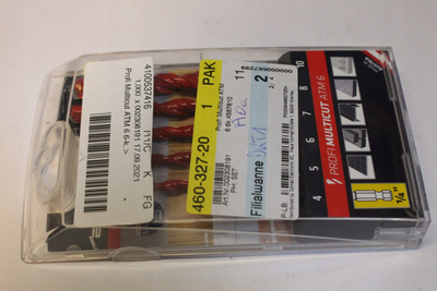 Set stërvitjesh Alpen Profi MultiCut ATM 6, 6 copë, bisht 1/4", të kuqe