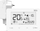 Termostat wireless Tech ST293V2, kontroll dy gjendjesh, panel xhami, i bardhë