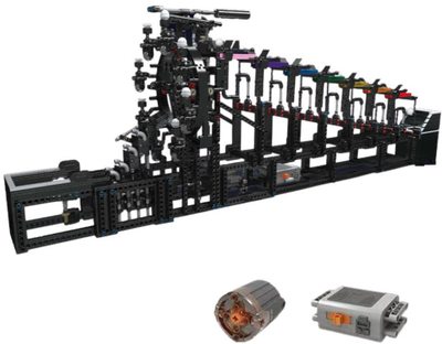 Set ndërtimi Construction Bricks Marble Run Track, 2520 pjesë, motor elektrik