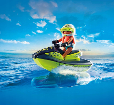 Set lodër Playmobil Action Heroes 71464, varkë zjarrfikëse me skuter ujor
