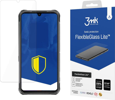 Mbrojtës ekrani 3MK FlexibleGlass Lite për Umidigi Bison, xham hibrid, transparent