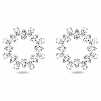 Vathë për femra Swarovski, të Argjendtë/Transparent