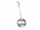 Set zile dekorative metalike “Christmas Bells”, 6 copë, 3 cm, argjend