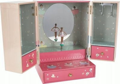 Kuti muzikore për bizhuteri Floss &amp; Rock Children Large Wardrobe, me sirtarë, për kalamaj, shumëngjyrëshe
