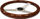 Timon portov Steering Wheel 350mm Wood Style, dru, argjend
