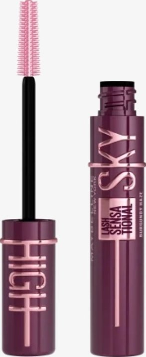 Maskarë Maybelline Lash Sensational Sky High, zgjatëse dhe volumizuese, 7.2ml, burgundy