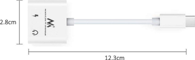 Adapter audio Maclean MCTV-848, USB Type-C në 3.5 mm Jack, PD 30W, gri