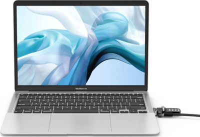 Adapter sigurie Compulocks për MacBook Air 2017–2019, me kyç kombinimi, i zi