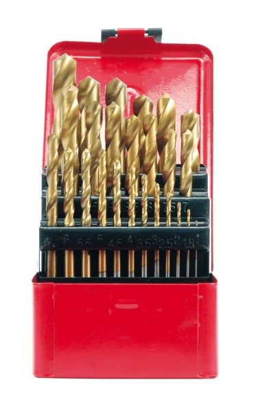 Set stërvilash metalike Twist Drill Titan HSS, 25 copa, 1-13 mm