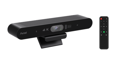 Webcam Axtel 4K Ultra HD Video Bar Mini, rezolucion 4K, kompakte, e zezë