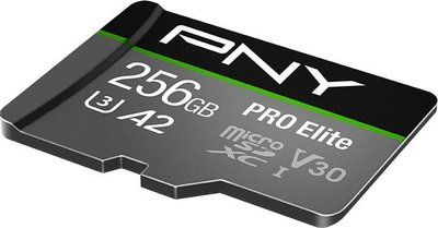 Kartë memorie PNY PRO Elite MicroSDXC, 256 GB, Class 10 UHS-I/U3 A2 V30