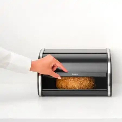 Kuti buke Brabantia 236686, çelik inox, hapje rrotulluese, e zezë