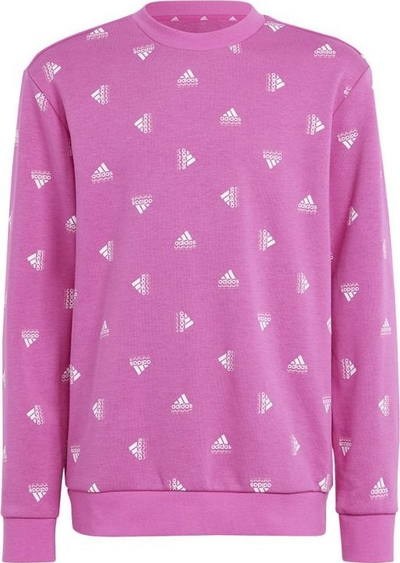 Bluzë sportive adidas BLUV SWT IC5573 për vajza, pambuk, rozë